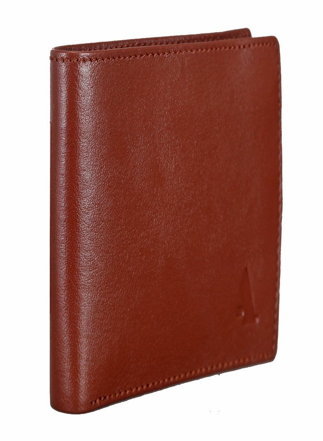 Adamis Men's Bifold Wallet In Genuine Leather W256 Tan - Image 4